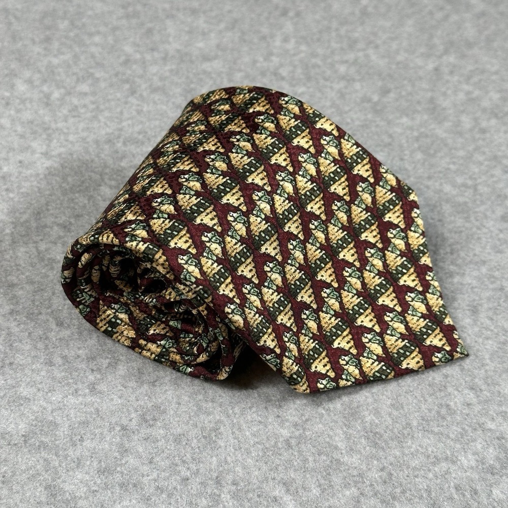 Vintage Jerry Garcia Silk Tie USA Abstract Art Pattern 90s Designer Tie 58x3.7in